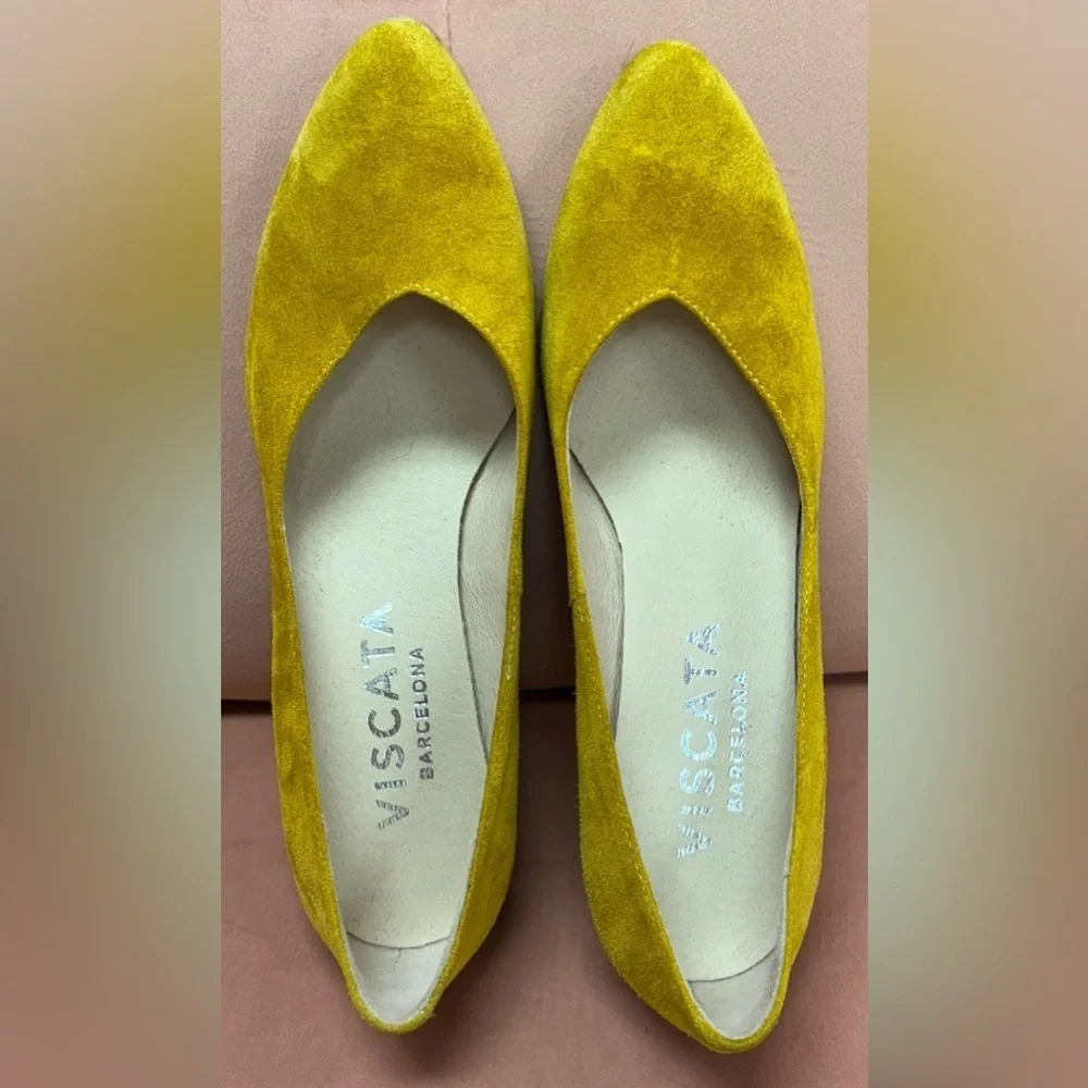 Viscata Women's Marquesa Yellow Suede Espadrille
Wedge Shoes Size 8.5 EU 39 - Picture 5 of 9
